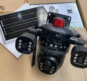 V380 Triple Lens Solar PTZ Camera With Detection Alarm 12mp