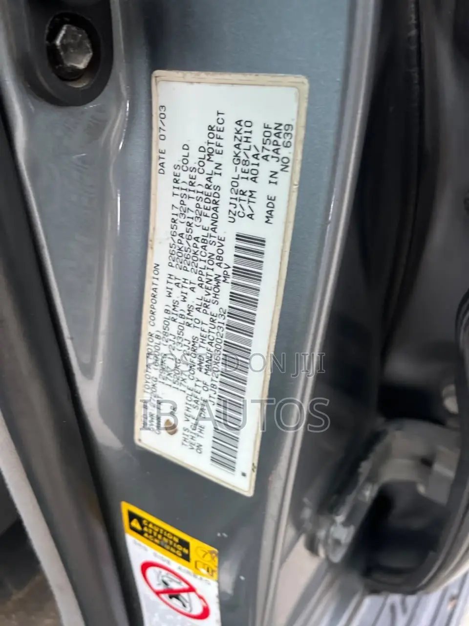 Lexus GX 470 2004 Gray