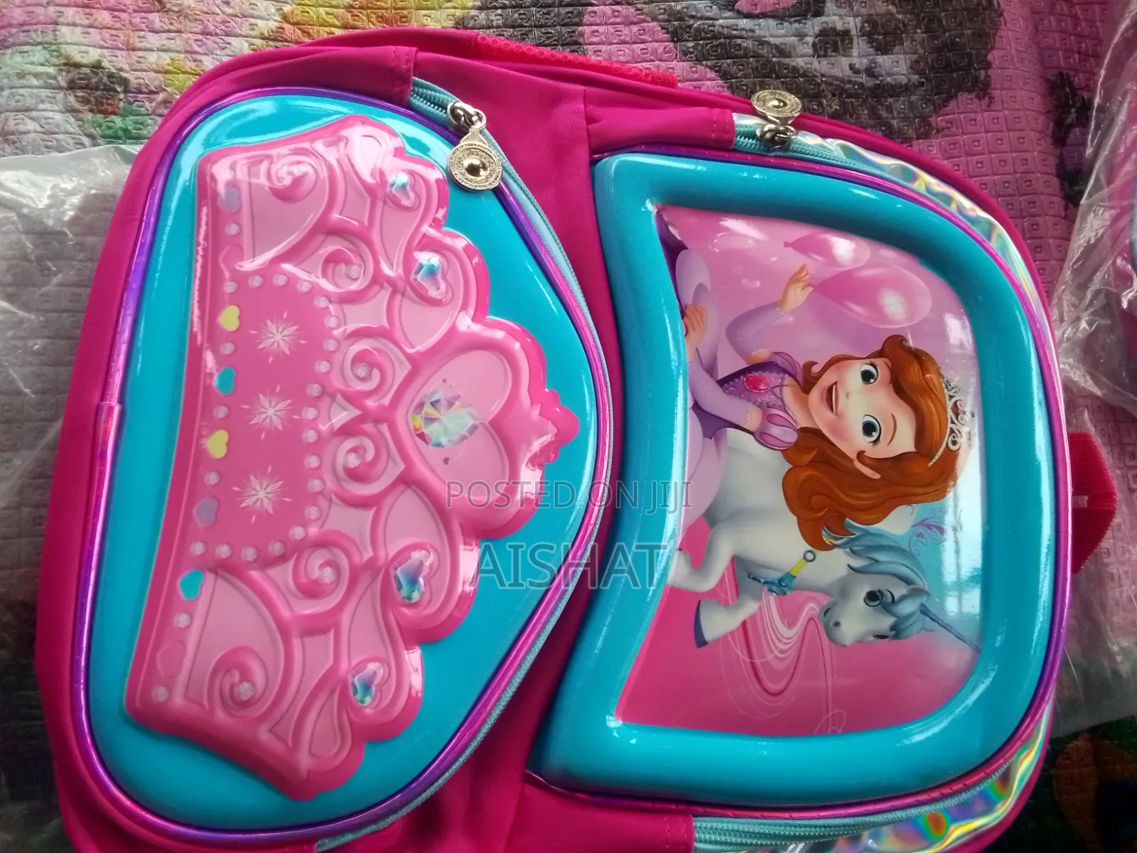 Children Character School Bag