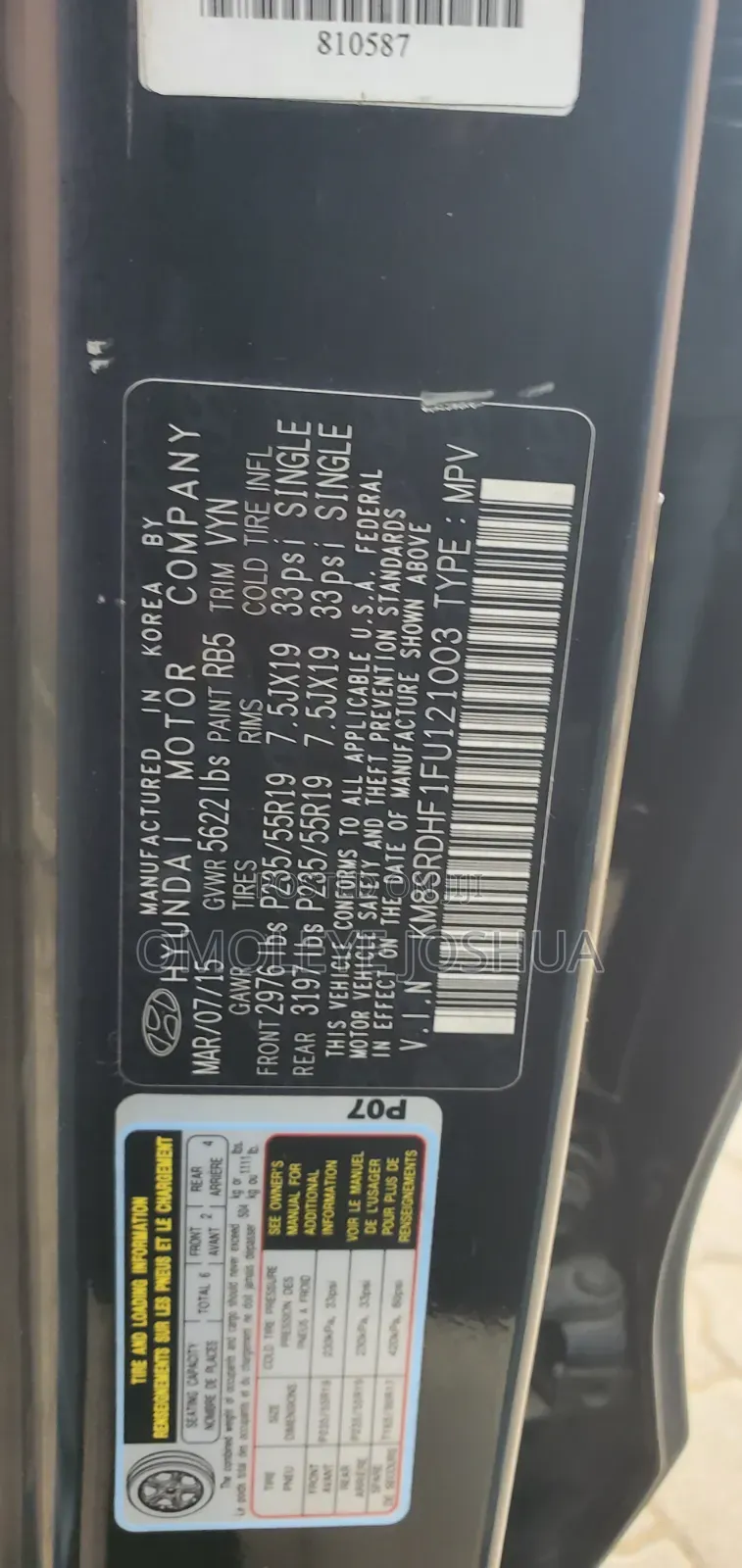 Hyundai Santa Fe 2015 Black