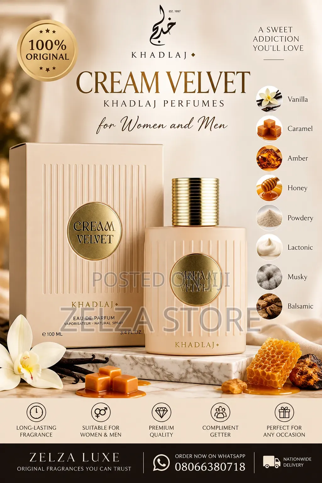 Khadlaj Cream Velvet