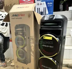 Brand New MeWe Dual 12-Inch Bluetooth Party Speaker With RGB Lights