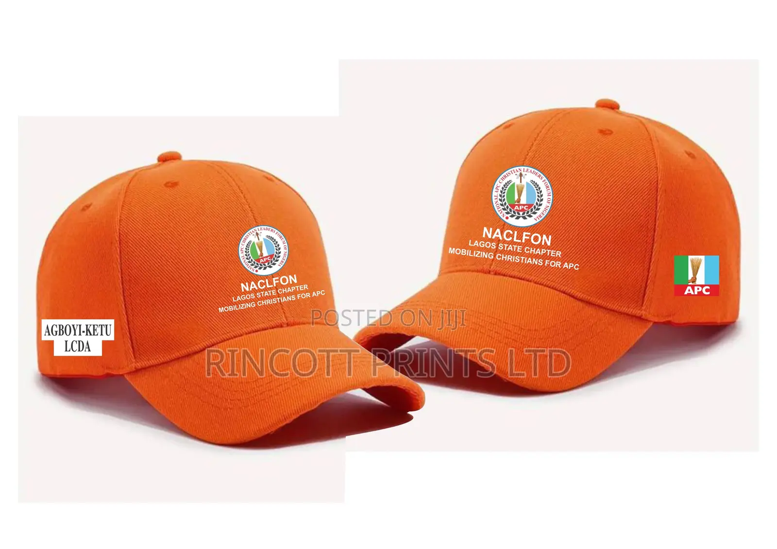 Campaign Branded Face Caps