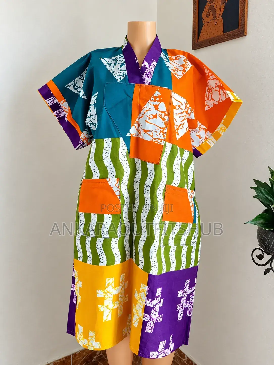 Ankara Short Dress