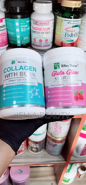 Wins Town 2 in 1 Gluta Glow Sparkle and Collagen With Burn