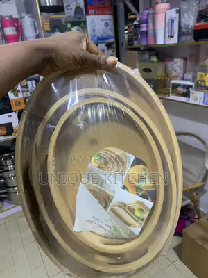 3 in 1 Quality Wooden Tray Set Bamboo Serving Tray Set