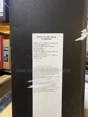 New Laptop HP Omen 15 16GB Intel Core i7 SSD 1T