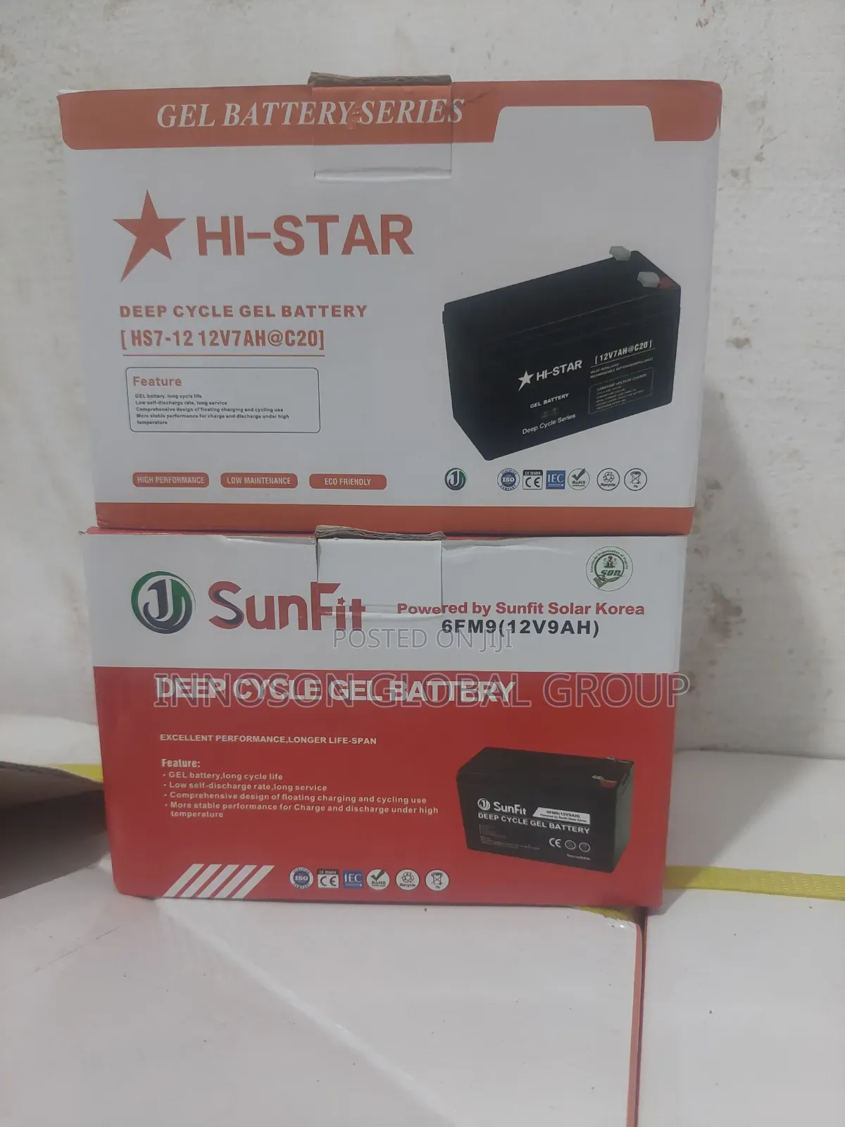 9ah 12v Sunfit Gel Battery