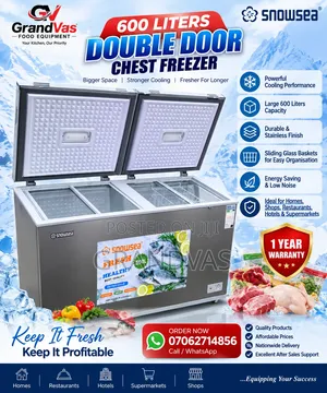 Double Door Quality Freezer 600 Liters