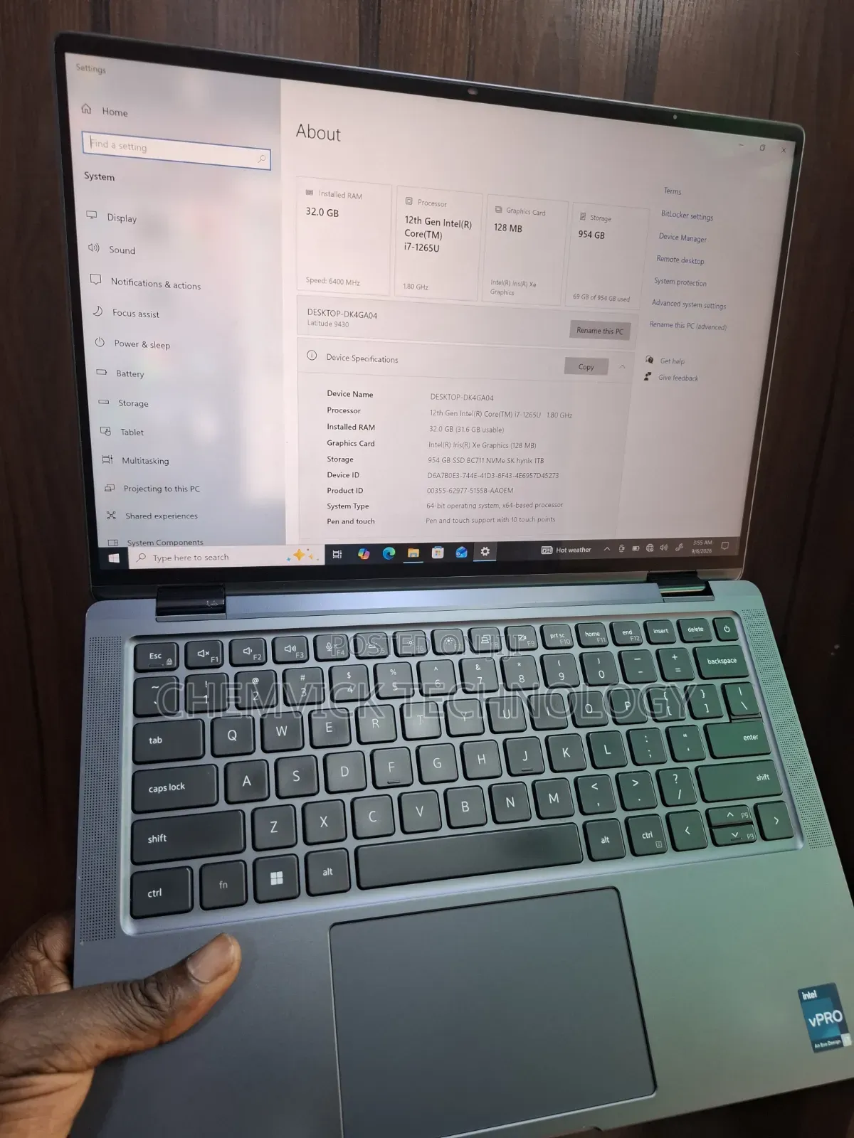 Laptop Dell Latitude 9430 32GB Intel Core i7 SSD 1T