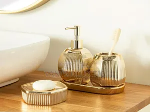 Madame Coco Elegant 3-Piece Ceramic Bathroom Accessories Sets