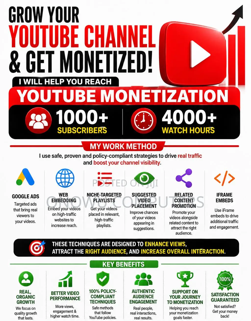 Youtube Channel Growth Monetization Service