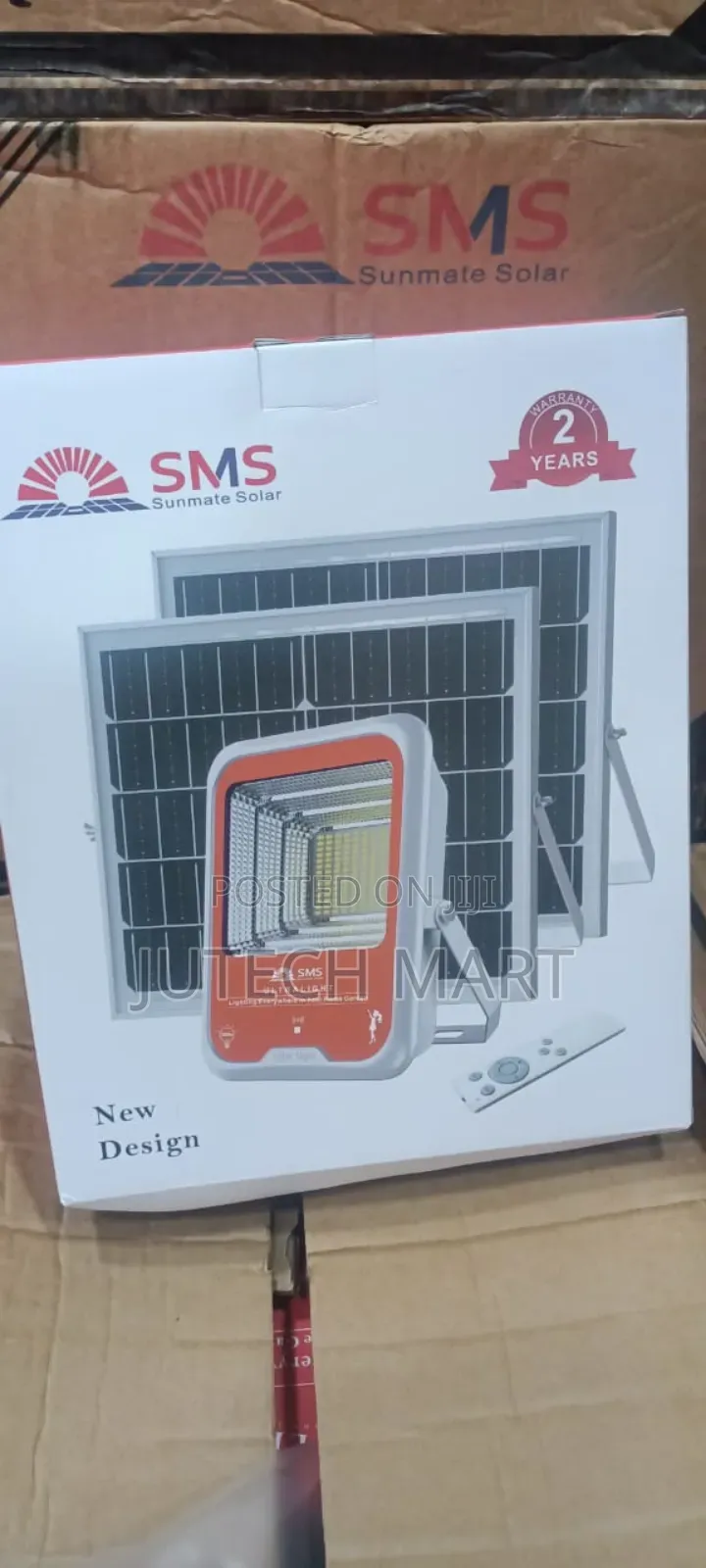200W Sunmate Solar Flood Light With 2 Panels