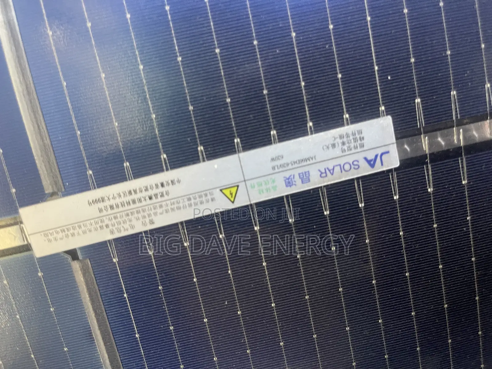 Ja 620w Solar Panel Bifacial