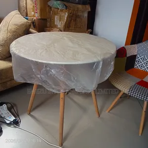 Round Dining Table + 2 Patchwork Accent Chairs