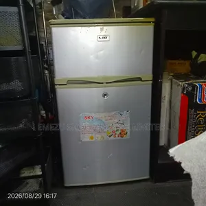 Sky Double Door Mini Refrigerator
