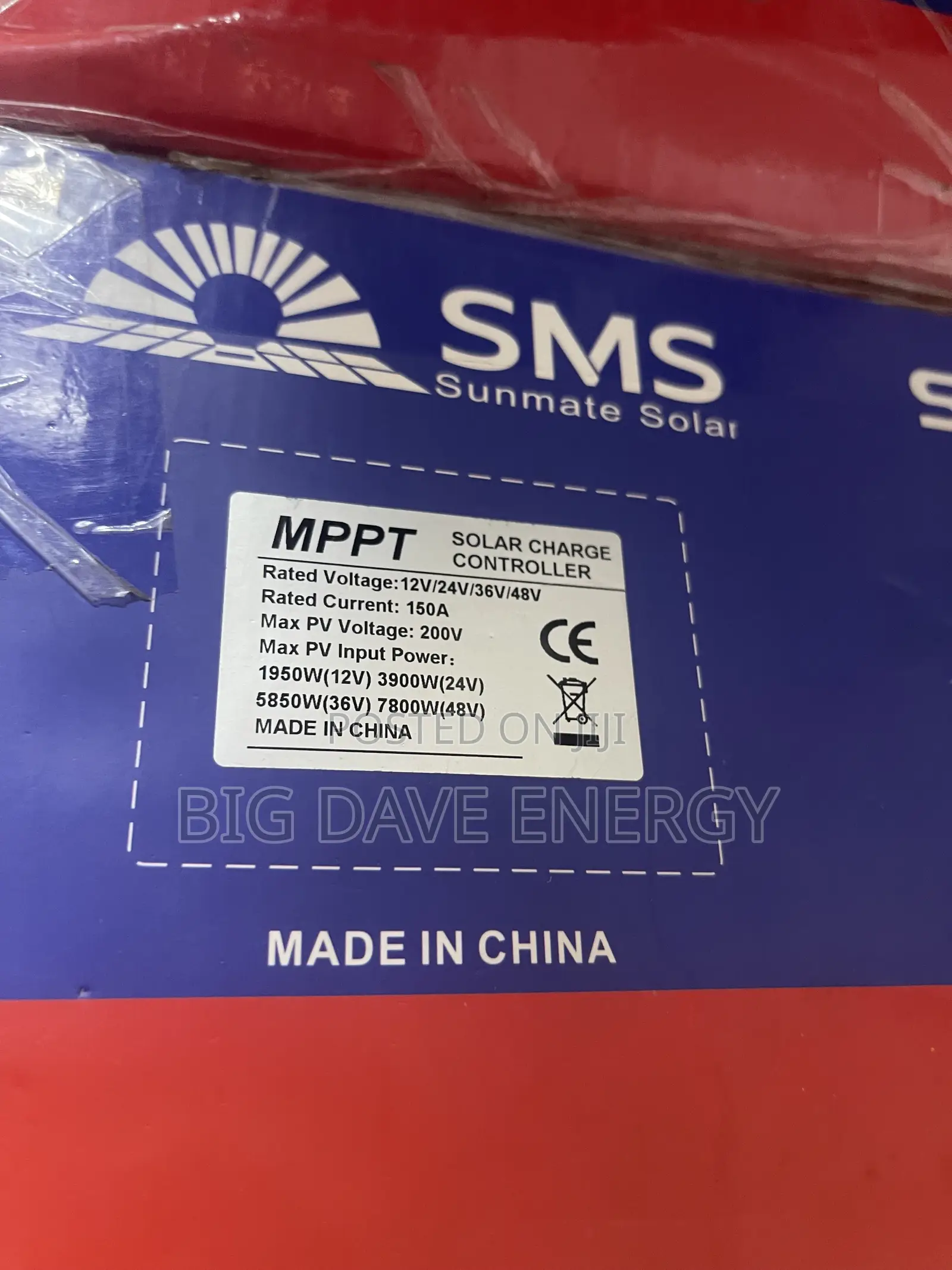 150ah 200v 12 to 48v SMS MPPT Charger Controller