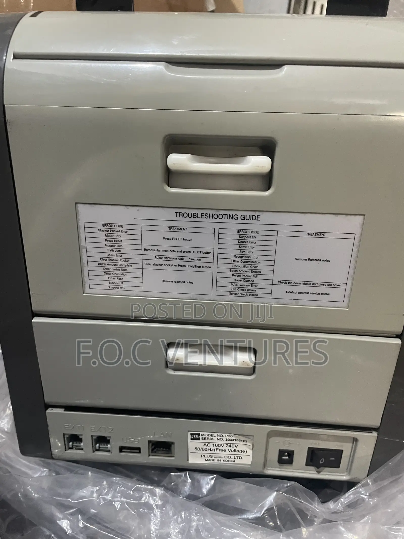 P30 Fx Note Counting Machines