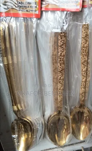 High Quality Gold Spoons 12 Pieces