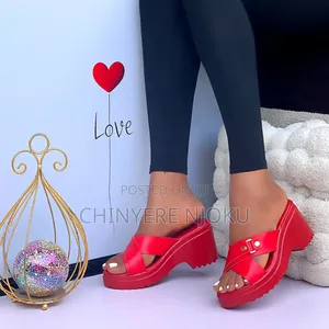 Bamboo Wedge Slippers