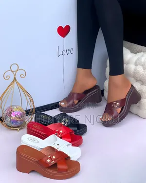 Bamboo Wedge Slippers