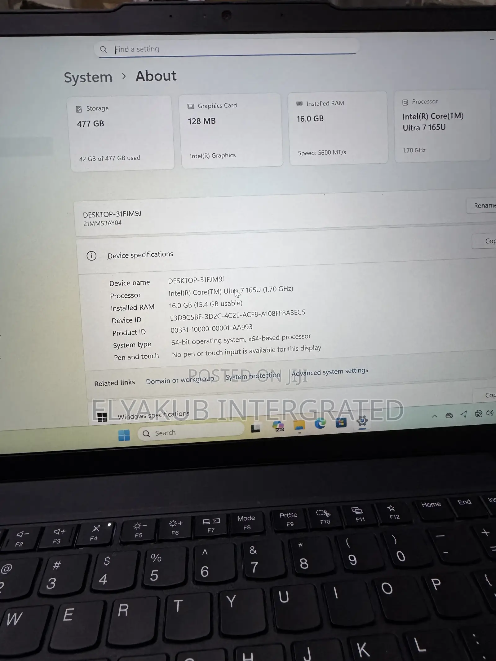 New Laptop Lenovo ThinkPad T14 16GB Intel Core Ultra 7 SSD 512GB