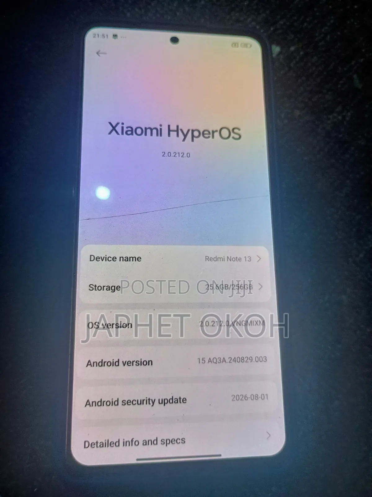 Xiaomi Redmi Note 13 256 GB Black
