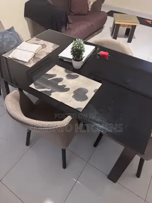 Stylish Glass Dining Table + 4 Chairs | Strong Elegant Dining Set