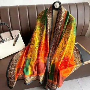 90 X 180cm Silky Vintage Big Scarf