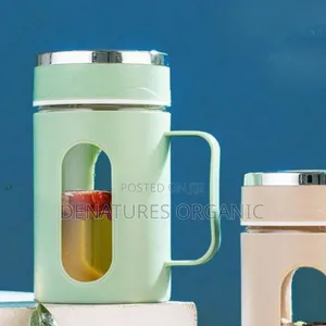 Double-Layer Insulated Glass Office Mug