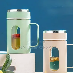 Double-Layer Insulated Glass Office Mug