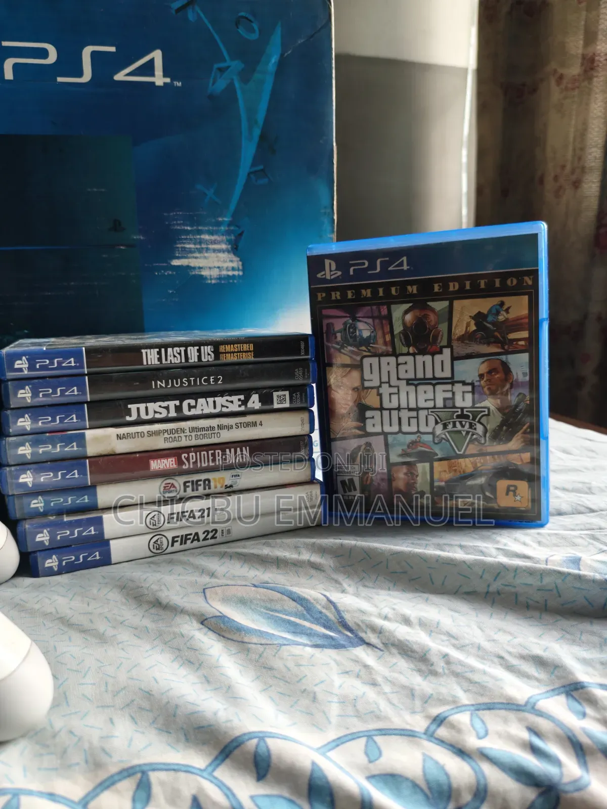Sony PS4 Fat 500GB + 3 Controllers + 9 Original Games