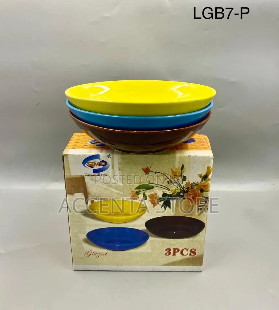 3pcs Breakable Plate Set