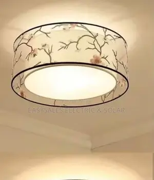 Chinese Style Bedroom Light Cloth Round