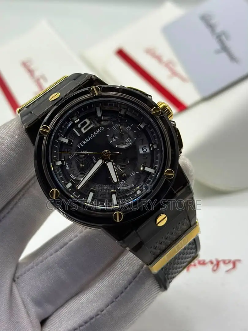 Ferragamo Quality Luxury Men Automatic Engine Wristwatch