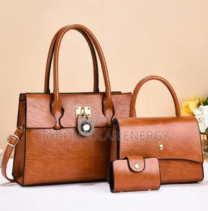 Brown 3-in-1 Luxury Women's Handbag