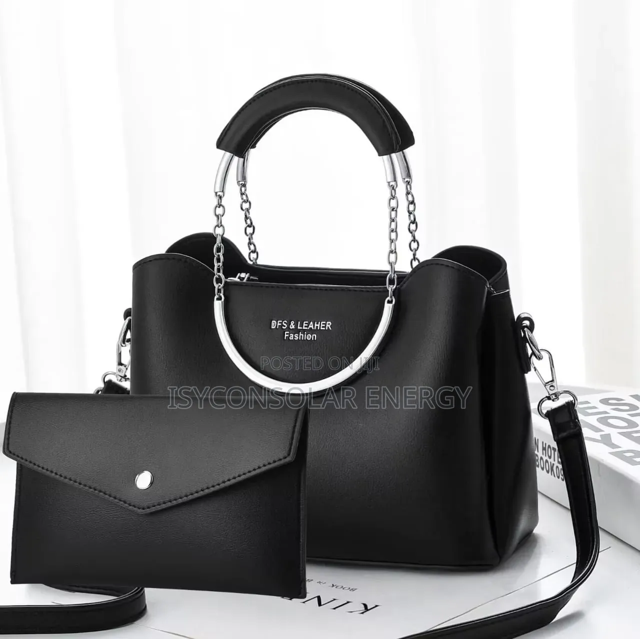 Black 2-in-1 Handbag Set