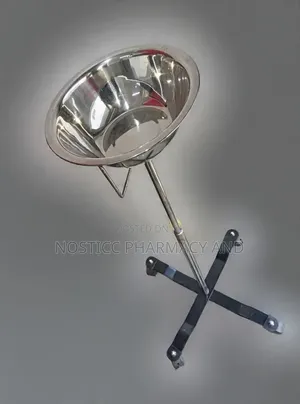 Height Adjustable Medical Bowl Stand With Wheels