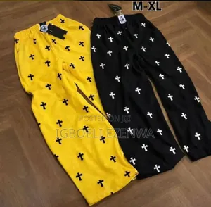 Cross Print Casual Trousers / Jogger Pants (M–XL)