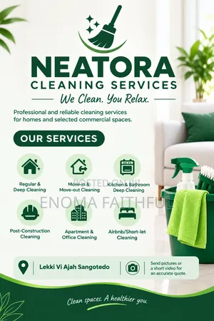 Cleaning Services in Lekki,Vi Ajah,Sangotedo