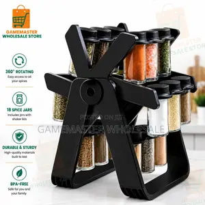 360° Rotating Spice Rack Organizer