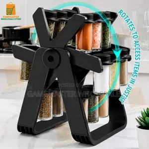 360° Rotating Spice Rack Organizer