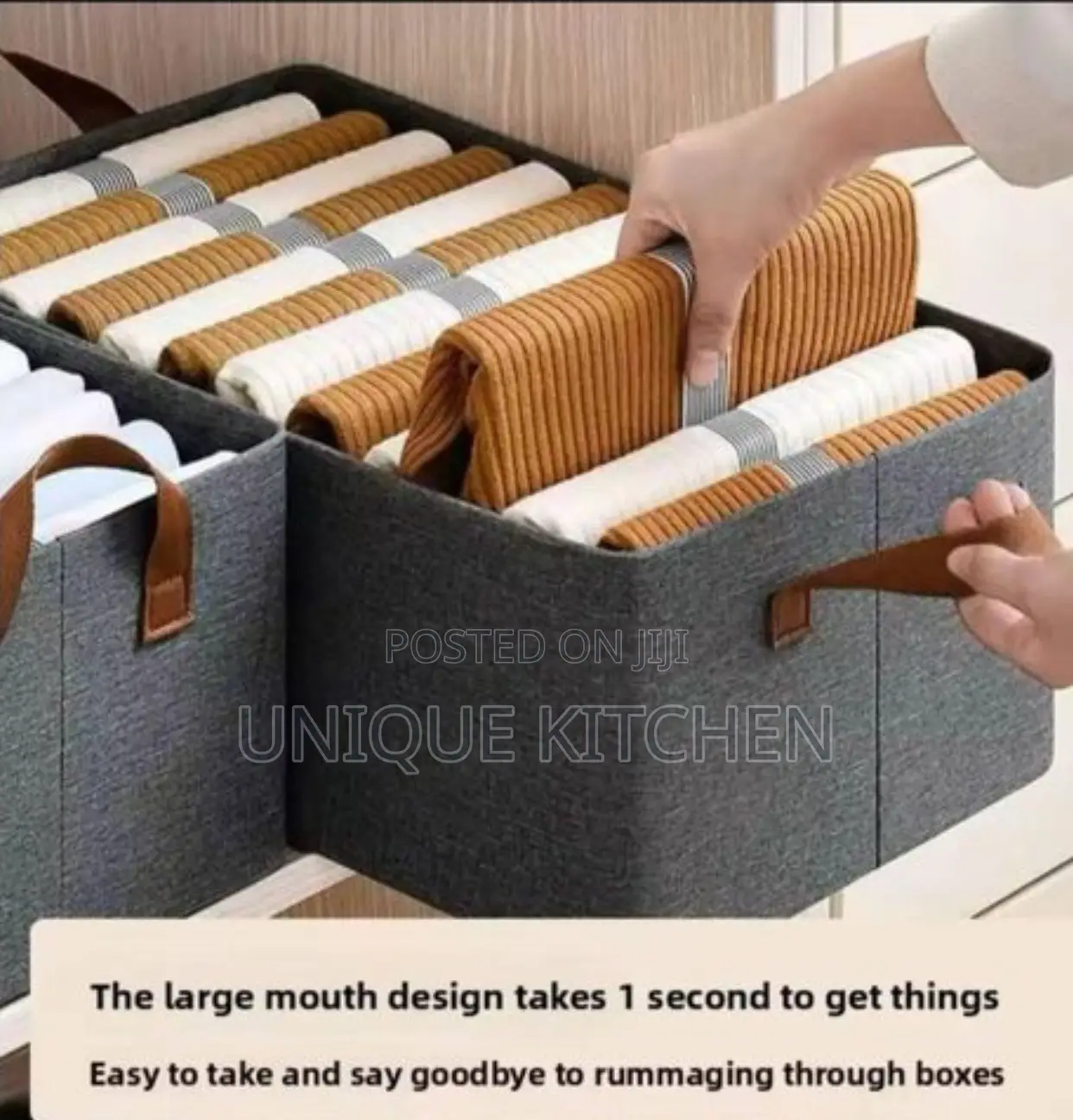 Collapsible Wardrobe Clothes Organizer Boxes