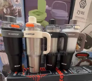 Stainless Steel Tumbler With Straw - 1200ml Insulated Cold Cup