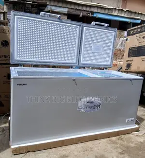 Brand New Bruhm Double Door Commercial Chest Freezer - Silver
