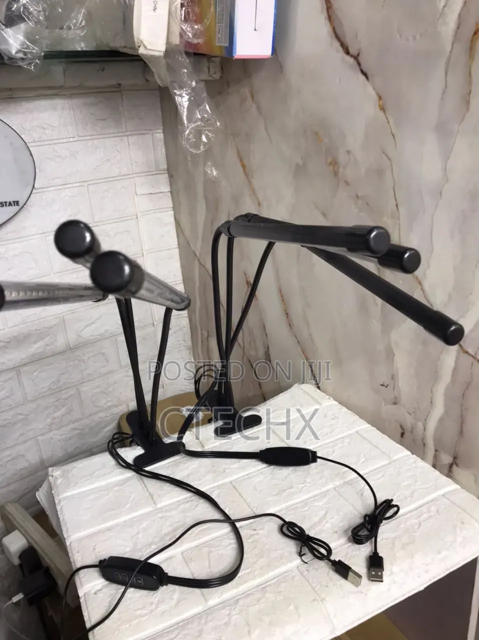 Plant Grow Light, Three-Head Clip, for Indoor Plants, 3/9/12h Timer