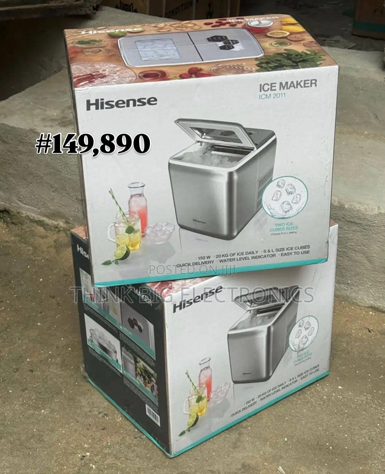 Hisense 20kg Portable Countertop Ice Maker Machine
