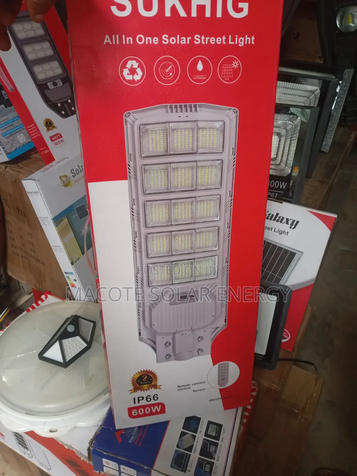 600w Litthium Battery Solar Street Light