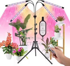 LED Grow Lights for Indoor Plants,4 Heads With Adjustable Tripod Stand