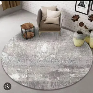 Top Quality Designer Circle Bar Parlor Rug (180 Diameters by 180 Cm